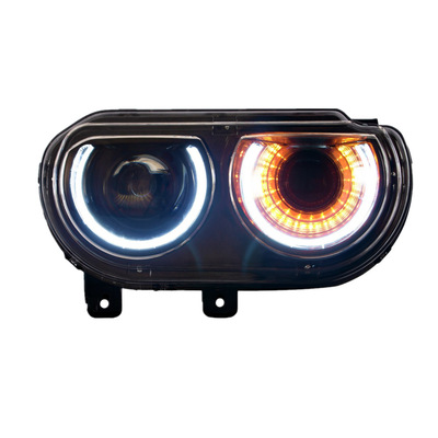 適用于08-14款道奇挑戰(zhàn)者大燈總成 Challenger改裝LED七彩行車燈