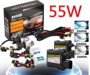 跨境商品 55W HID氙氣燈套裝 D05 HID車燈 汽車前大燈H1H7H4超亮