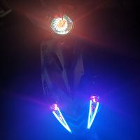 廠家直銷 電動車燈天使眼led大燈鬼火惡魔眼摩托車電動爆閃改裝燈