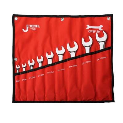 捷科鏡拋兩用雙梅雙開呆扳手套8/9/10/15/16件梅花雙頭呆扳手套裝