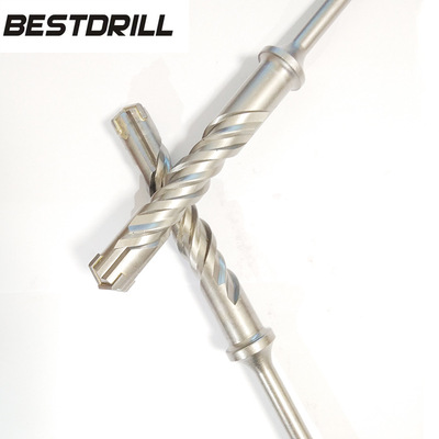 可定制 四坑圓柄十字電錘鉆頭 限位上制鉆