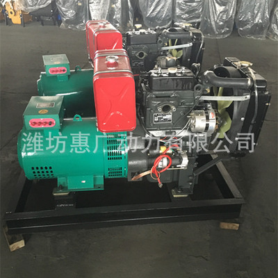 濰柴15KW千瓦無(wú)刷柴油發(fā)電機(jī)組 抽水泵專(zhuān)用小型發(fā)電機(jī)