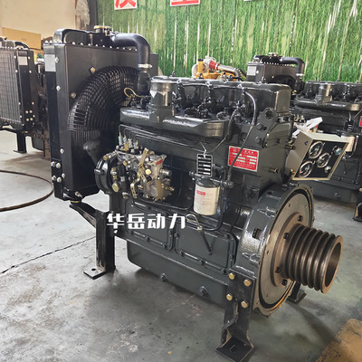 濰坊4102發(fā)動機帶皮帶輪60馬力 抽沙船用柴油機 粉破碎固定發(fā)動機