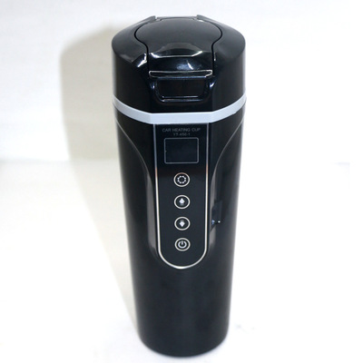 智能車載加熱杯電熱水杯車用燒水杯汽車熱水器保溫杯12V24V通用