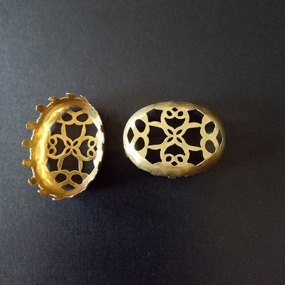 旦形爪托 欖形爪托 無孔爪托 各規(guī)格材質五金飾品加工