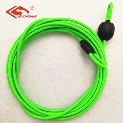 廠家綠色帶皮包膠涂塑鍍鋅鋼絲繩汽車?yán)壚K pvc耐磨鋼絲拉索加工