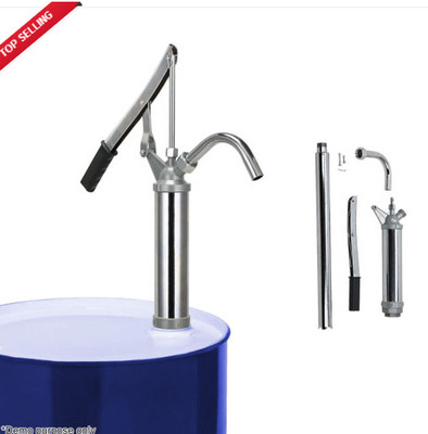 廠家直銷歐美熱銷鍍鉻手壓泵 手動泵 桶泵 200L油桶專用