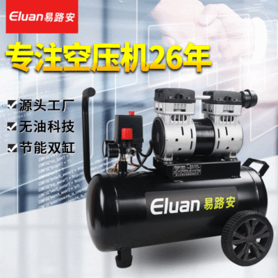 易路安EWS30無(wú)油靜音氣泵小型木工噴漆空壓機(jī)220V壓縮機(jī)現(xiàn)貨批發(fā)
