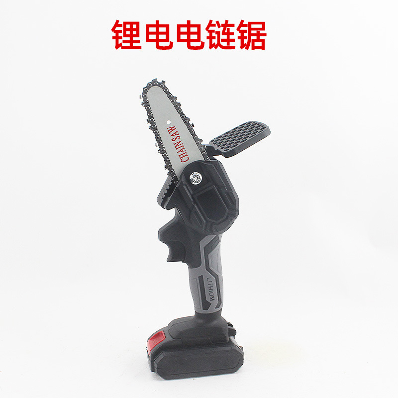 跨境手提電動(dòng)修枝鋸充電式電動(dòng)鋸小型鋰電手鋸園林伐木迷你電鏈鋸