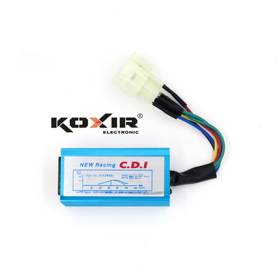 【跨境】踏板豪邁彎梁摩托車改裝點火器 cdi GY6 圓頭/6 pin