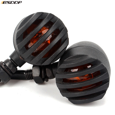 摩托車配件哈雷巡航太子車改裝復古金屬殼轉(zhuǎn)向燈轉(zhuǎn)彎燈指揮燈