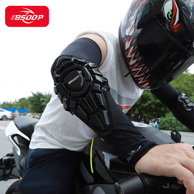 廠家直銷電動自行車冰袖夏季摩托車戶外騎行裝備防撞摔防曬袖套男