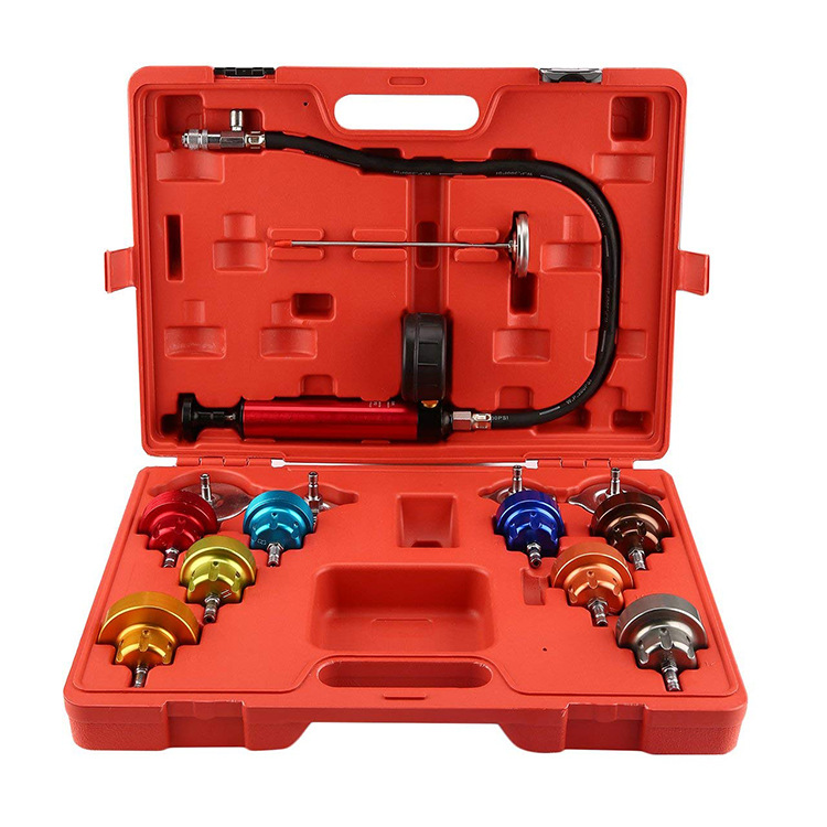14件水箱測漏儀 汽車水箱壓力表 水箱檢測儀 14件套鋁合金水箱