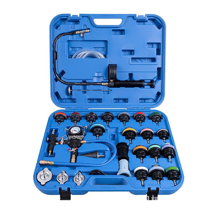 28件套汽車水箱測漏儀汽車水箱壓力表測漏檢測儀水箱檢測維修工具