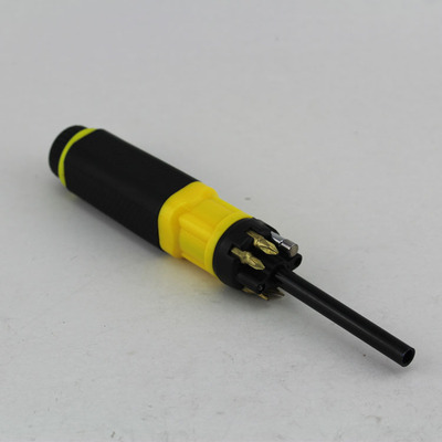 伸縮桿螺絲批家用螺絲刀抽拉式LED燈螺絲刀撿拾器批頭照明螺絲批