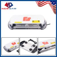 44led汽車爆閃警示短排燈 超亮雷電開道車頂燈 紅藍(lán)頻閃吸頂燈