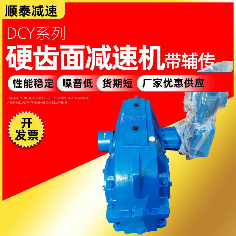 泰興減速機(jī) DCY系列硬齒面減速機(jī)帶輔傳 圓柱齒輪減速器加工定制