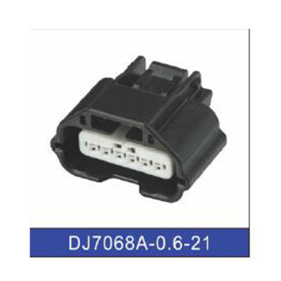 供應(yīng)6孔汽車(chē)防水連接插頭 接插件 塑料件DJ7068A-0.6-21