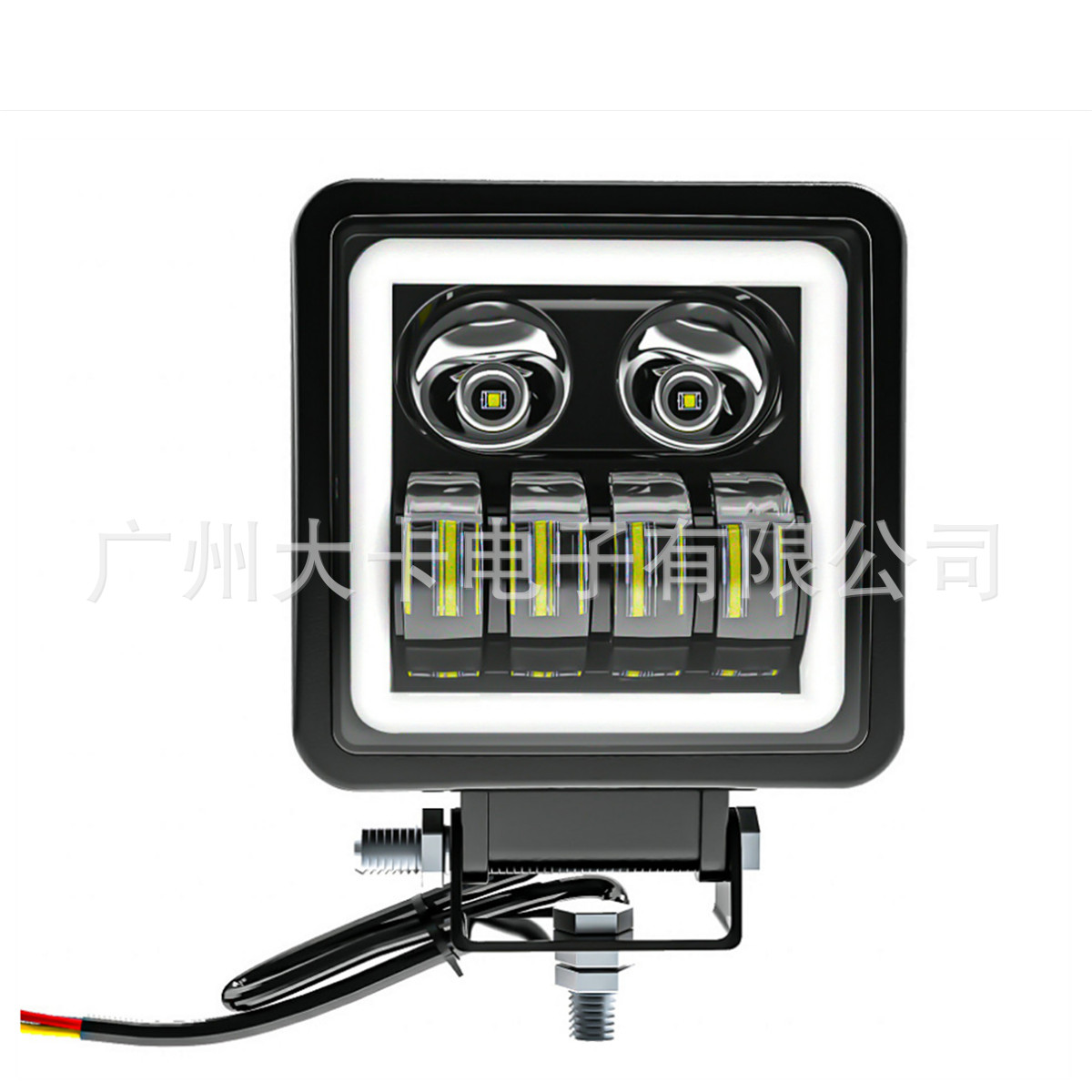 50W方形新款厚款外殼鋁合金工作燈越野車(chē)改裝燈