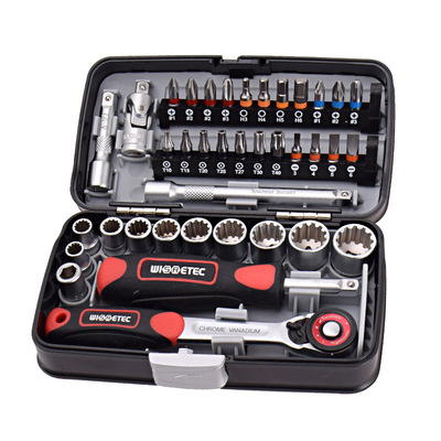 直銷工業(yè)級 迷你38pcs棘輪扳手組合五金工具套裝 便攜 德國品質(zhì)