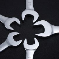 五金工具雙頭開口扳手8件套 亮面鏡面扳手開口扳手呆扳手批發(fā)定制