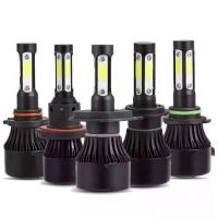 跨境專供 汽車led大燈 S2四面燈 亞馬遜ebay熱賣款H4 H7高亮車燈