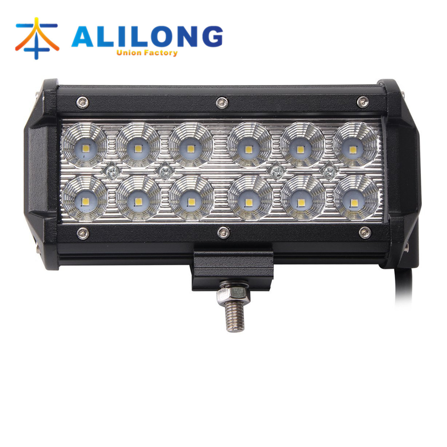 汽車工作燈 LED light bar 12LED 36W 射燈 改裝 長(zhǎng)條燈 車頂燈