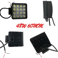 LED工作燈4寸48W越野車頂前杠中網(wǎng)射燈汽車改裝貨車燈12V24v