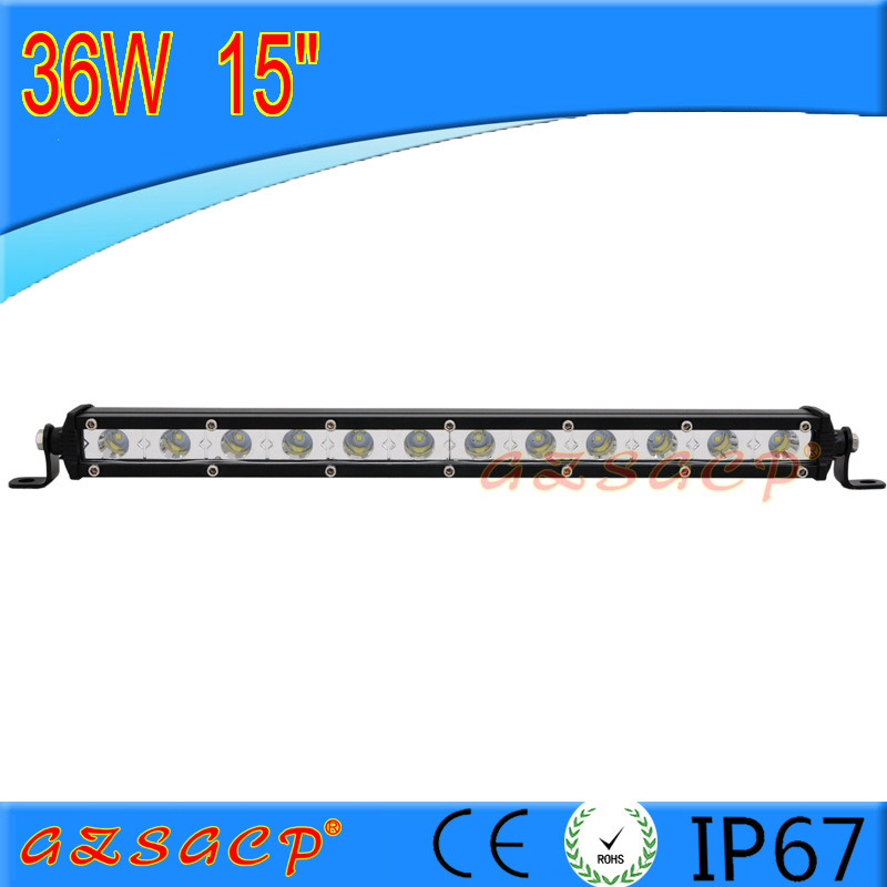 12v汽車LED車頂燈工作燈改裝越野車車頂燈中網(wǎng)長條燈薄款單排36w