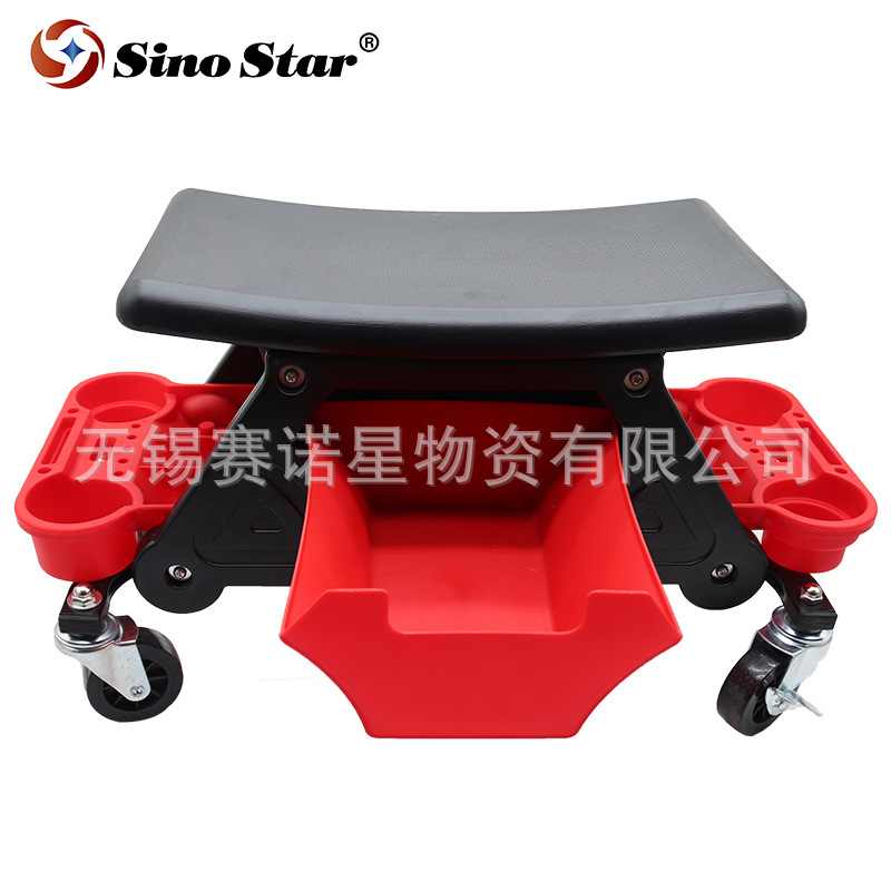 擦車凳汽車美容工作凳洗車貼膜維修施工凳收納移動(dòng)凳拋光凳爬蟲凳