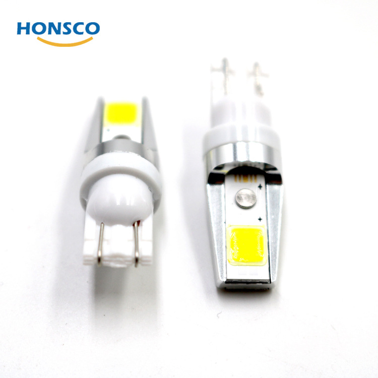 T10解碼示寬燈 COB LED汽車12V小燈 內(nèi)置白光牌照燈 正白