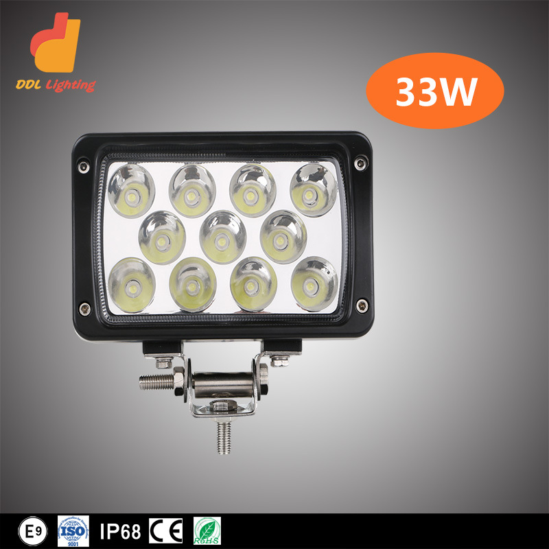 工廠直銷 33wLED工作燈 越野l(fā)ed照明燈 貨車燈 超亮射燈聚光泛光