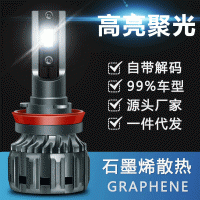 新款高亮聚光LED汽車大燈 石墨烯LED車燈 led激光燈 解碼源頭廠家