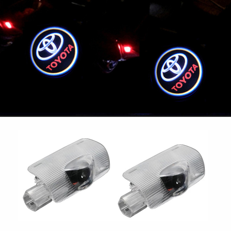 豐田迎賓燈皇冠凱美瑞漢蘭達普拉多埃爾法普銳斯塞納車門投影燈