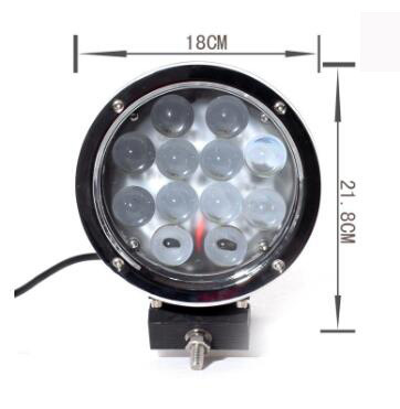 廠家直銷汽車LED射燈防水防震十六珠六邊形凸透鏡汽車LED工作燈