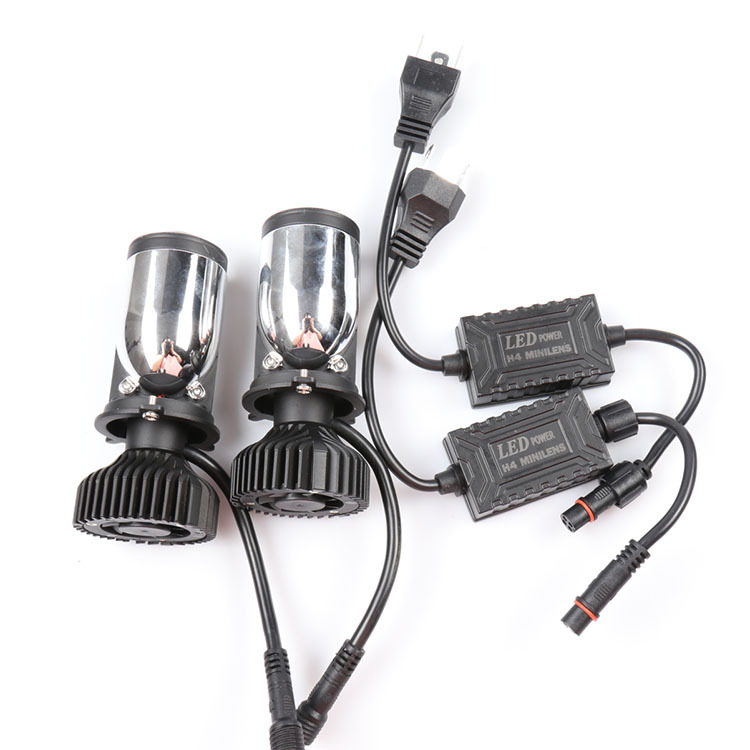 新款Y6D 汽車LED大燈單色透鏡魚眼燈H4遠近一體迷你MINI透鏡超亮