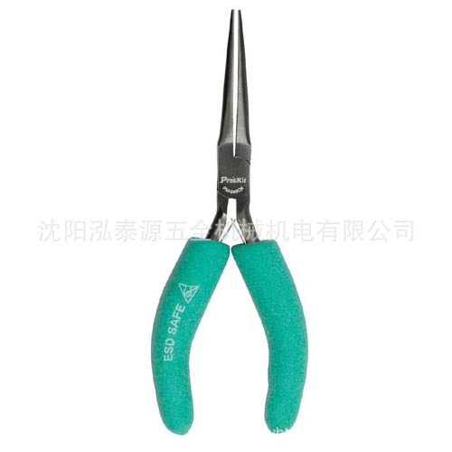 臺(tái)灣寶工/Pro'skit PM-046CN 5寸防靜電 黑鎳防滑軟套尖嘴鉗 防爆
