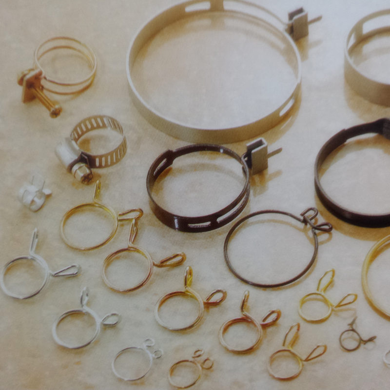 卡簧以及塑膠管夾彈簧