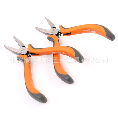 廠家批發(fā)4.5寸扁嘴鉗 迷你鉗 綁鉤鉗 迷超級迷你小鉗子 手工鉗