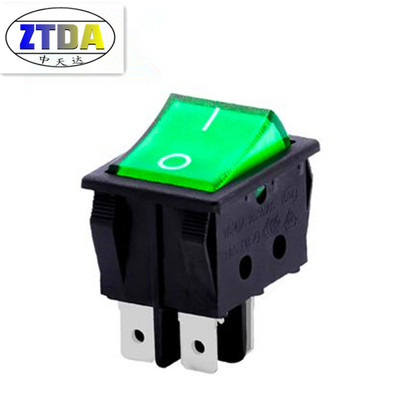 大R 30x25 帶燈船型開關 翹板開關 電器開關 工業(yè)開關20A大電流