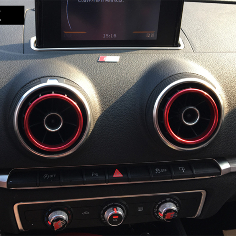 適用于奧迪A3空調出風口裝飾圈 A1空調出風口圈 S3空調出風口裝飾