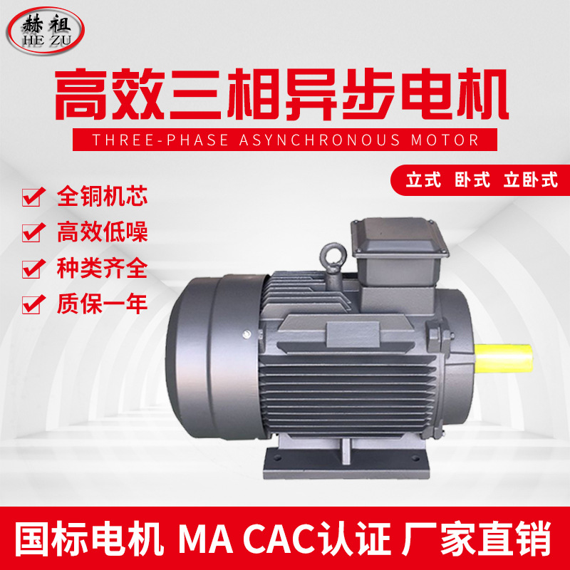 廠家銷售YE3132m-4 7.5KW 三相異步電機1460轉(zhuǎn) 國標全銅 質(zhì)保一年
