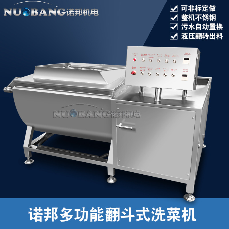 現(xiàn)貨銷(xiāo)售小型果蔬清洗機(jī) 鮮切蔬菜清洗 全自動(dòng)翻斗式氣泡洗菜機(jī)
