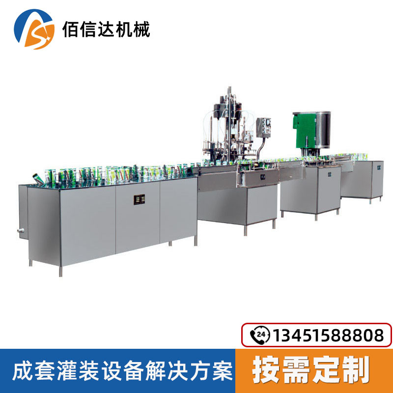 椰子汁灌裝機生產(chǎn)線 三合一灌裝機械設(shè)備可定制