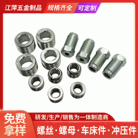 廠(chǎng)家軸心機(jī)加工螺母五金件精密機(jī)械零部件加工不銹鋼件走心機(jī)加工