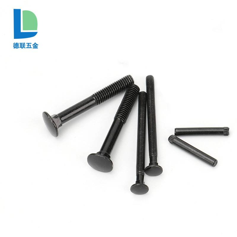廠家供應(yīng)8.8級12.9級碳鋼圓頭方頸螺絲M6m8橋架貨架螺絲圓頭螺桿