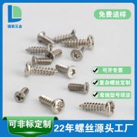 廠家批發(fā)304不銹鋼十字槽沉頭螺絲螺釘GB819KM電子小螺絲平頭機絲