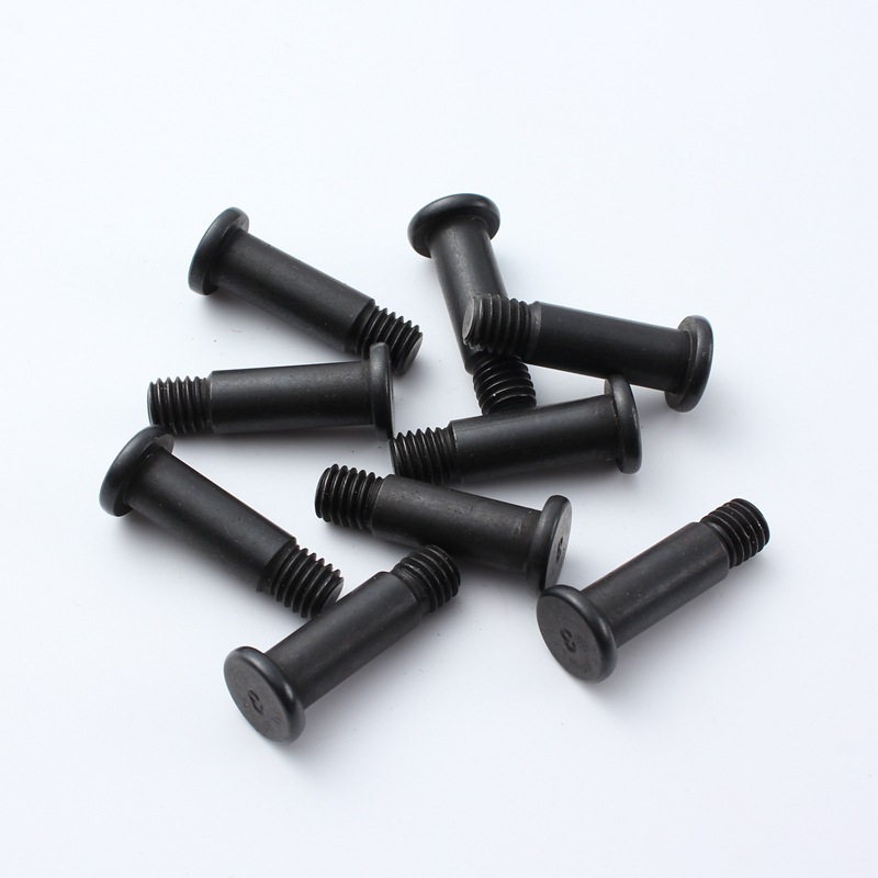 碳鋼發(fā)黑杯頭螺絲 扳手平頭螺絲 非標機箱穿心鉚螺母耳夾機箱配件