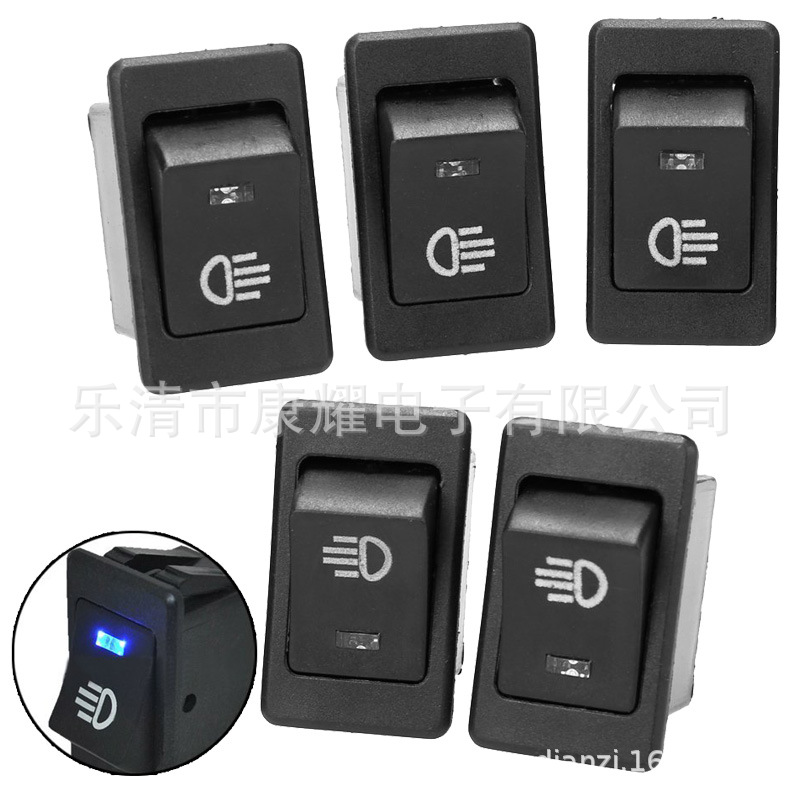 供應(yīng)ASW-17D 汽車霧燈開關(guān)LED燈12V35A 汽車改裝開關(guān)船型開關(guān)