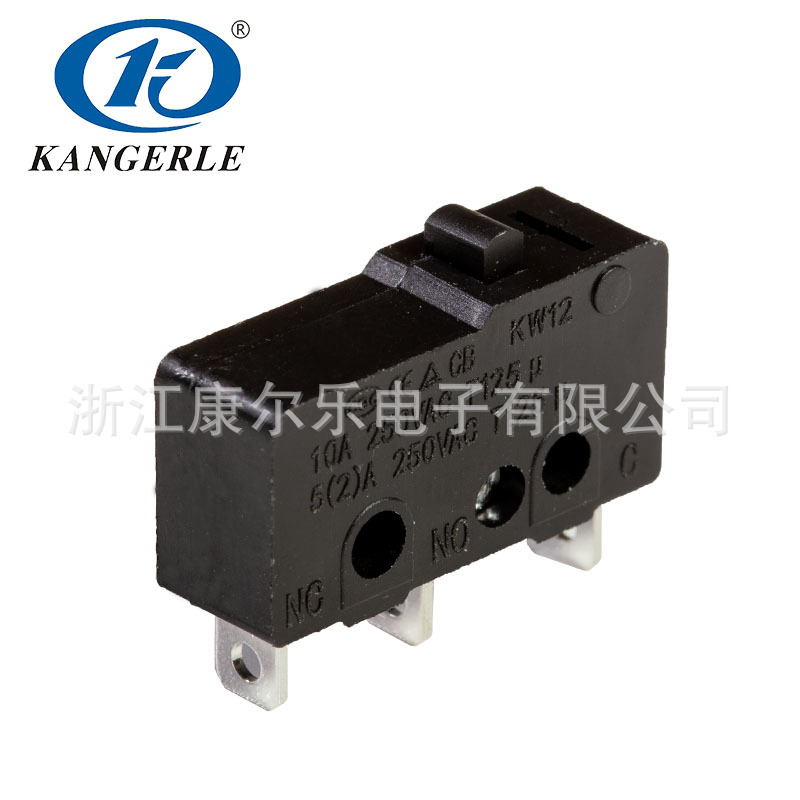 廠家認證三腳純黑開關汽車開關高壽命大流量 微動開關